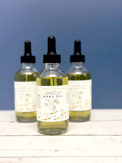 RAYACH ESSENTIALS BODY OIL: Choose from our selection of Vanilla or Pineapple & Orange